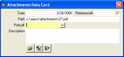 Attachment Data Card
